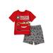 Disney Pixar Cars Baby Boy & Toddler Boy T-Shirts & Print Shorts Outfit Set, 2-Piece (12M-4T)