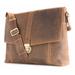 Visconti Vince 16129 Large Oiled Distressed Leather Messenger Bag Case (Tan)