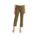 Eileen Fisher Womens Organic Cotton Cropped Ankle Pants