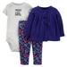 Just One You Made By Carter's Baby Girls' Infant 3 Piece Set Daddy's Little Girl (3Months)