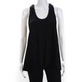 Helmut Lang Womens Sleeveless Scoop Neck Draped Top Black Size Small