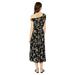 KAMALIKULTURE by Norma Kamali Drop Shoulder Flared Dress to Midcalf Delicate Flowers