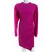 A.L.C. Womens Jane Long Sleeve Mini Sheath Dress Pink Size 18