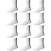 SOCKS'NBULK Children & Kids Wholesale Bulk Sports Crew, Athletic Case Pack Socks, (12 Pairs White, Kids 6-8 (Shoe size 4-7.5))