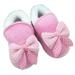 Newborn Baby Girls Cotton Shoes Infant Boys Non-slip Soft Sole Shoes,Slippers Stay on Sock Soft Shoes with Grippers Winter Warm First Walkers Crib Shoes,Pink,L