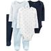 Child of Mine by Carter's Baby Boys' Long Sleeve Bodysuits & Pants, 5-Piece