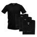 GOLBERG 3 Pack Men's Cotton Undershirts - Tagless Crew Neck T-Shirt - Small to XX-Large