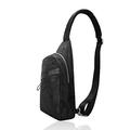 Small Black One Strap Backpack Sling Bag Crossbody Backpack for Men Women, Lightweight Waterproof Sling Backpack Shoulder Bag for Hiking Walking Biking Travel Cycling Slingbag