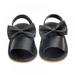 Infant Baby Girls Summer Sandals Soft Sole Bowknots Flats Toddler First Walkers Crib Shoes, Black 12 Style