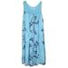 Lumento Hawaiian Boho Beach Floral Sleeveless Mini Dress For Women Casual Baggy Paisley Holiday Swing Sundress Cocktail Party Mini Dress Beach Cover Up Dress