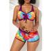 SySea Tie-Dye Print Women 2 Pieces Swimsuits Bench Bathing Suit