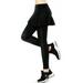 Avamo Women 2 in 1 Yoga Culottes Leggings Tummy Control Fake Two Piece Pants and Skirts for Skating Golf Workout