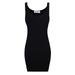 TAM WARE Women Classic Slim Fit Tank Bodycon Mini Tee Dress TWCWD068-BLACK-US L/XL(Tag Size XL)