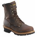 Carolina Shoe Logger Boot, 9, 2E, Men's, Brown, Steel Toe Type, 1 PR - CA9821