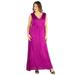 Womenâ€™s Plus Size Sleeveless Empire Waist Maxi Dress