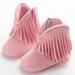 Baby Shoes Boots Newborn Infant Baby Boy Girl Soft Sole Boots Tassels Moccasins Crib Solid Shoes 0-18M