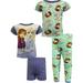 Disney Girls' Disney Frozen II Elsa and Anna 4 Piece Cotton Toddler Pajama Set (3T)