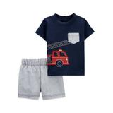 Child of Mine by Carter's Toddler Boy Short-Sleeve Graphic T-Shirt & Shorts Outfit Set, 2-Piece (2T-5T)