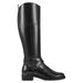 Bandolino Womens Mixed Media Leather Riding Boots