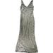 Ralph Lauren Womens Sequined Gown Dress