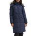 Noize Womens Kaylee Quilted Faux Fur Trim Parka Small Midnight