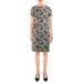 Lauren Ralph Lauren Womens Kylie Embroidered Floral Print Wear to Work Dress