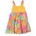 Blueberi Infant Baby Girls Orange Pink Flowered Sparkly Sundress Sun Dress