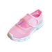 Toddler Girl's Fashion Sneakersï¼ŒChildren Hollow Breathable Shoesï¼ŒBaby Girl Slip-on Solid Pedal Shoesï¼ˆPink,2.5T-11Tï¼‰