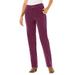 Woman Within Women's Plus Size Corduroy Straight Leg Stretch Pant