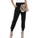 Womens Harems Straight Leg Elastic Waisted Pants Jogger Casual Work Trousers