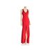 Aidan Mattox Womens Embellished Halter Formal Dress Red 2