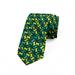 Abstract Necktie, Green Toned Shapes, Dress Tie, 3.7", Sea Green and Green, by Ambesonne