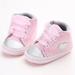 Deepablaze 0-18M Infantborn Baby Girls Polka Dots Heart Autumn Lace-Up First Walkers Sneakers Shoes Toddler Classic Casual Shoes