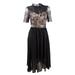 Avec Les Filles Women's Lace Chiffon Dress