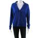Marni Womens Wool Long Sleeve Button Up Cardigan Royal Blue Size 42IT 6 US