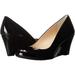 Jessica Simpson Women's Suzanna Round Toe Pump Shoe, Black Patent (BLACK, 9.5)