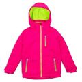 Arctic Quest Girl's Windproof Waterproof Winter Ski Jacket - Size 14-16, Pink/Green