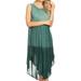 Sakkas Ambra Women's Casual Maxi Tie Dye Sleeveless Loose Tank Cover-up Dress - 19303-SeaGreen - One Size Regular