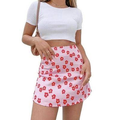 Walmart For Daily Golf Tools Mini Skirt Elegant Boho Skirts Womens High Waist Skirt Floral Satin Skirt Short Kawaii Skirts Womens Pink Skirt A Line Accuweather Shop