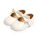 Zdmathe Baby Girl Bowknot Design Anti-Slip Casual Sneakers Toddler Soft Soled Princess Walking Shoes