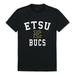 W Republic 539-294-BLK-01 East Tennessee State University Arch T-Shirt, Black & White - Small