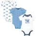 Hudson Baby Unisex Baby Cotton Bodysuits, Blue Whale, 18-24 Months