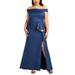 Women's Dress Petite Off Shoulder Gown 2P