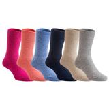 Lian LifeStyle 4 Pairs Pack Children Wool Socks Plain CGF115-7 Size 0M-1Y (Blue, Gray, Navy, Beige)