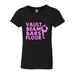 3 Pearls Designs Girls Black Neon Pink VAULT BEAM BARS FLOOR Tee