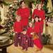 Christmas Children Adult Family Matching Outfits Xmas Toddler Kids Girl Boy Christmas Pyjamas Sleepwear Pajamas Set 2-6Y S-2XL
