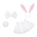 Sunisery Baby Easter Skirt Suit Headband Bow Tie Rabbit Dress Up Accessory