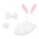 Sunisery Baby Easter Skirt Suit Headband Bow Tie Rabbit Dress Up Accessory