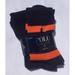 Polo Ralph Lauren Boy's 2 Pairs/Pack Dress Cotton Blend Socks, Size 9-11, Navy/Orange