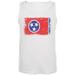 Born and Raised Tennessee State Flag Mens Tank Top White SM